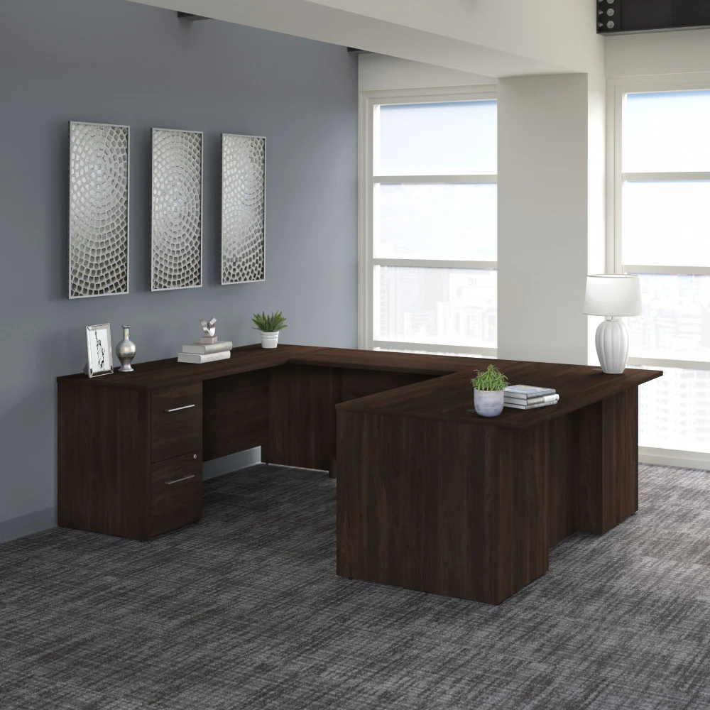Office 500 72W U Shaped Executive Desk with Drawers - Image 13
