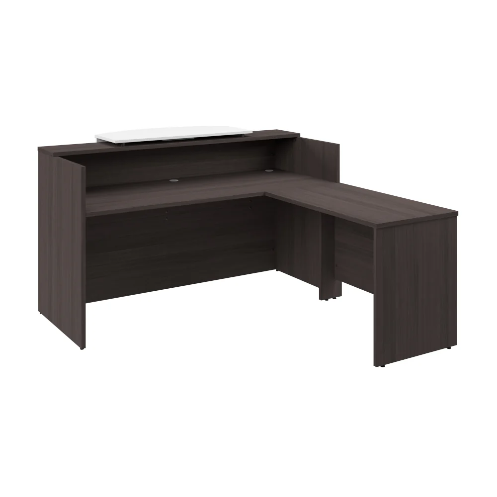 Arrive 72W x 72D L Shaped Reception Desk with Counter - Image 10