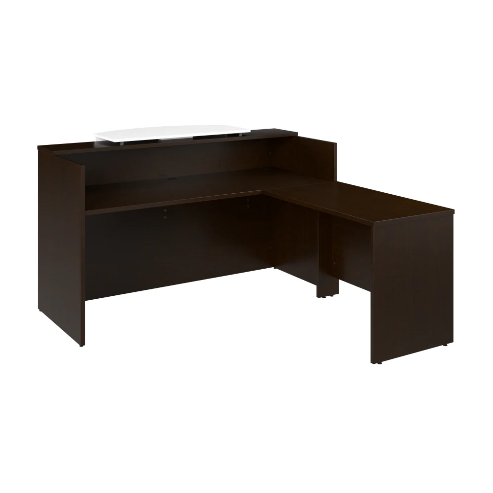 Arrive 72W x 72D L Shaped Reception Desk with Counter - Image 19