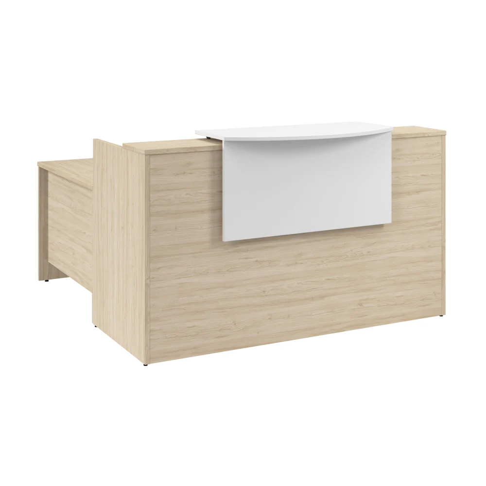 Arrive 72W x 72D L Shaped Reception Desk with Counter - Image 3