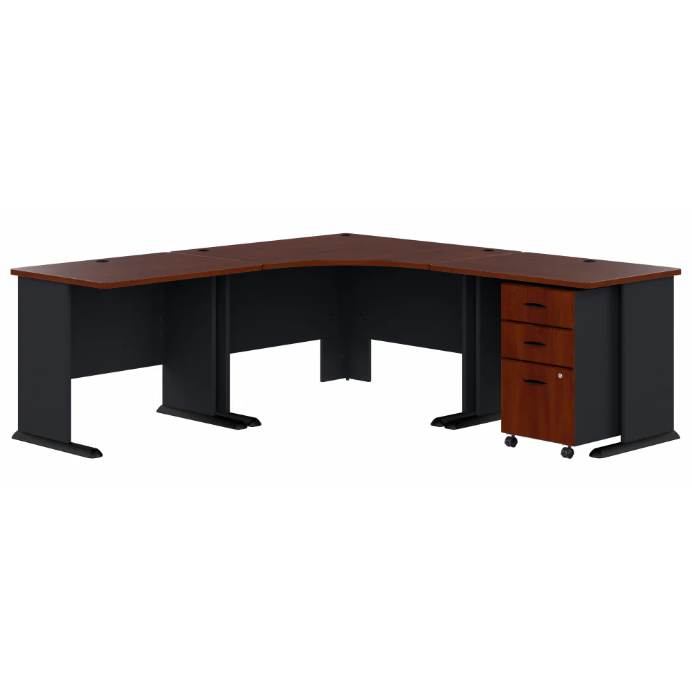 Series A 84W x 84D Corner Desk with Mobile File Cabinet - Image 13
