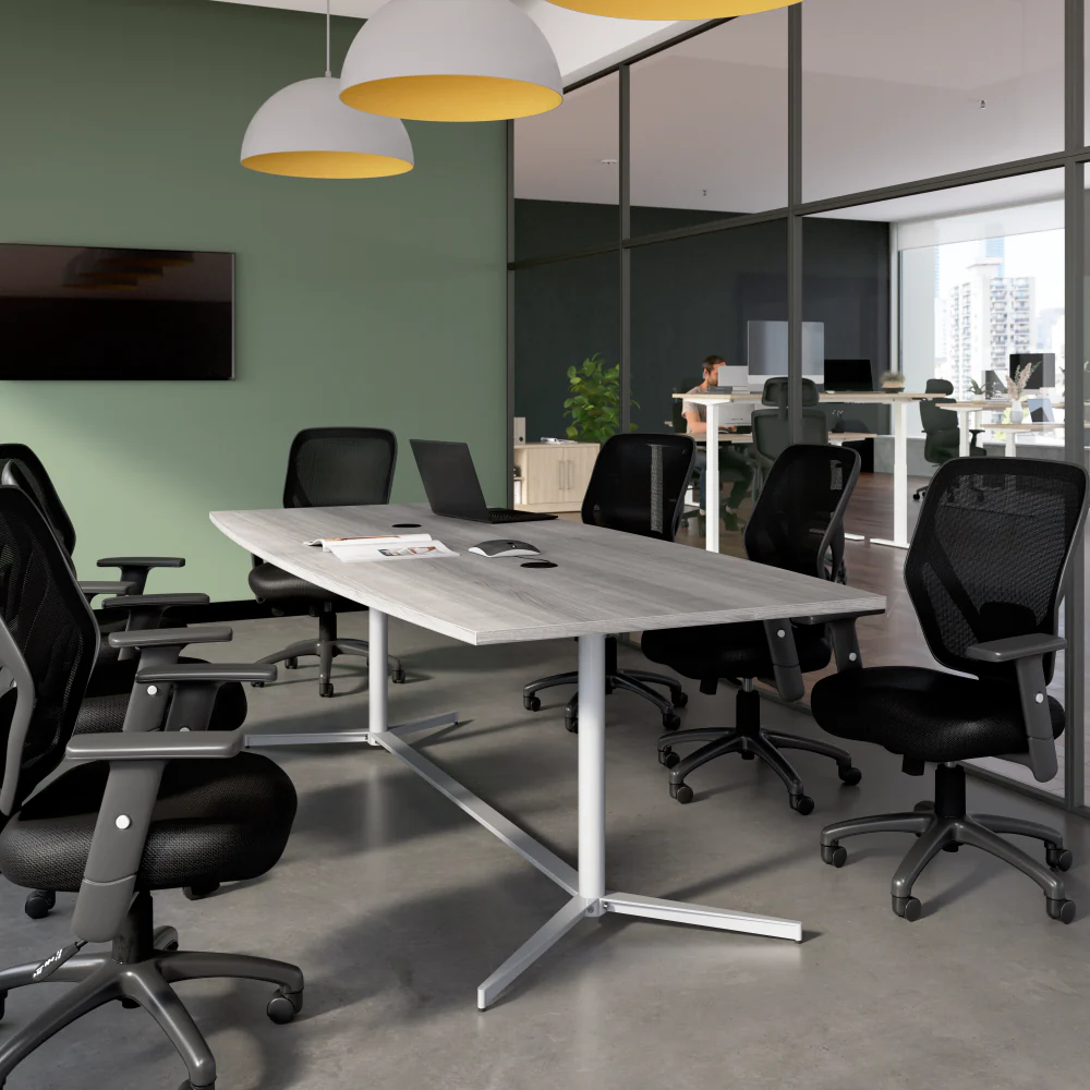 96-inch Office Conference Table with Metal Base - Image 17