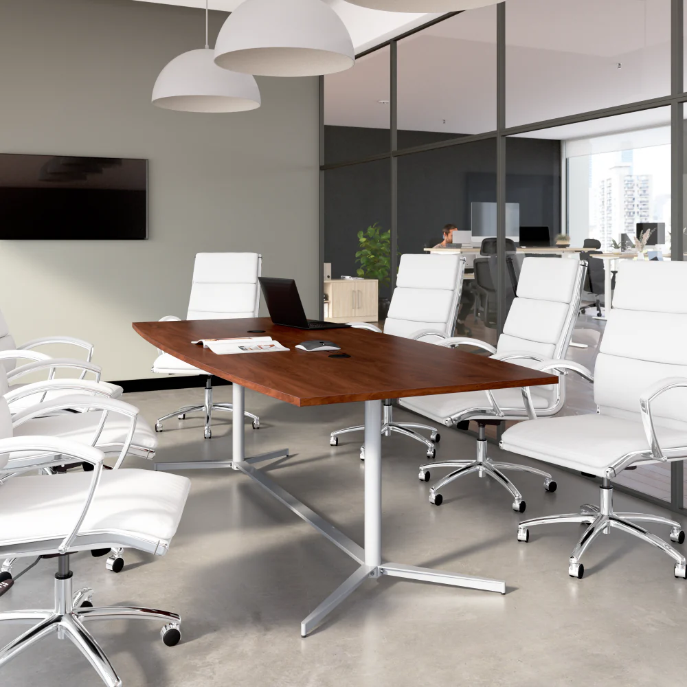 96-inch Office Conference Table with Metal Base - Image 27