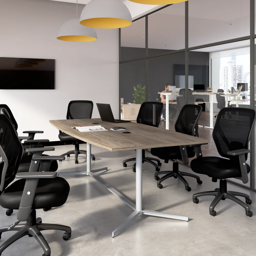 96-inch Office Conference Table with Metal Base - Image 32