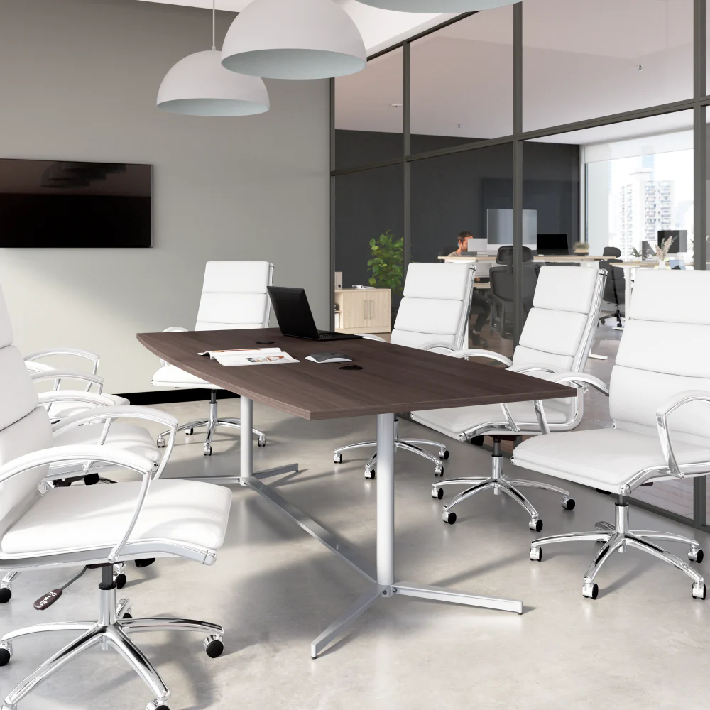 96-inch Office Conference Table with Metal Base - Image 7