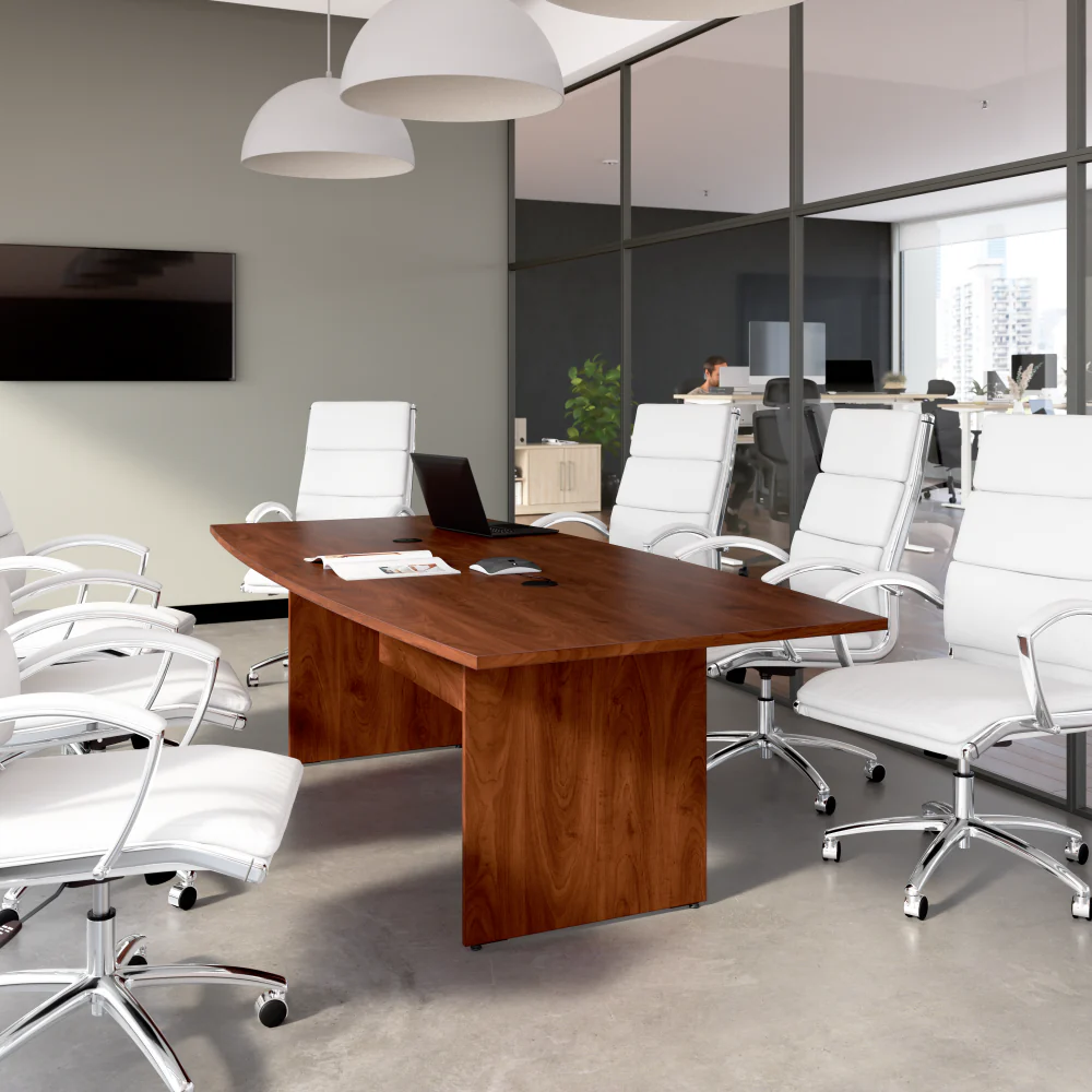 96-inch Office Conference Table with Wood Base - Image 20