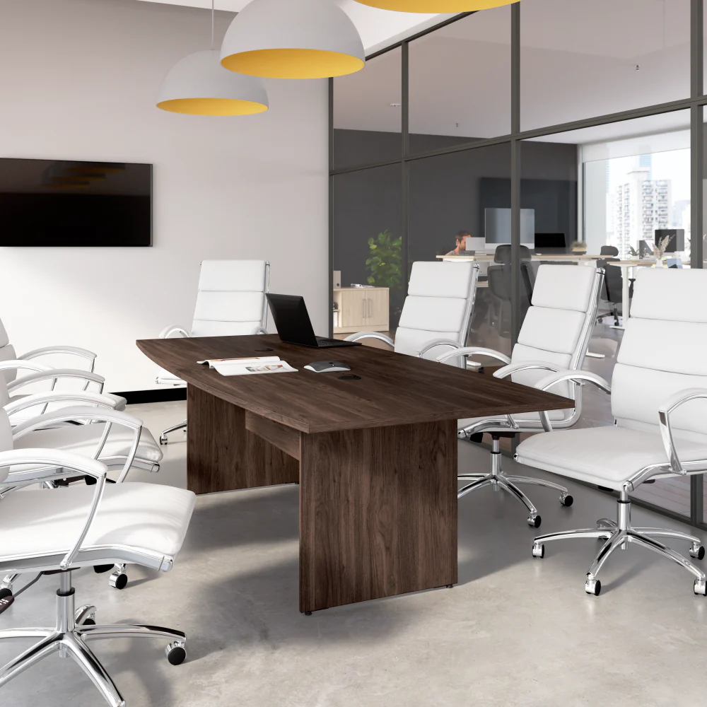 96-inch Office Conference Table with Wood Base - Image 26