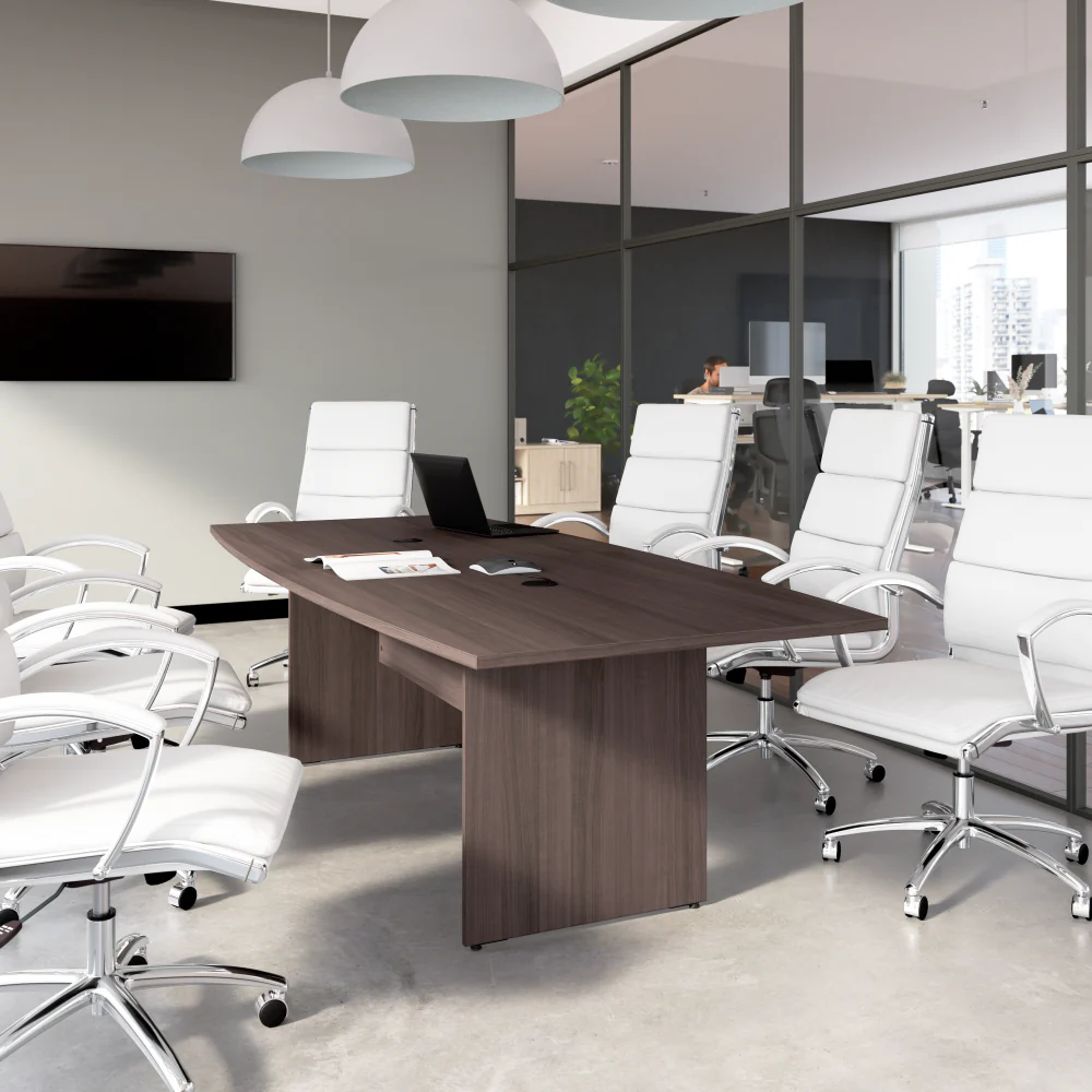 96-inch Office Conference Table with Wood Base - Image 38