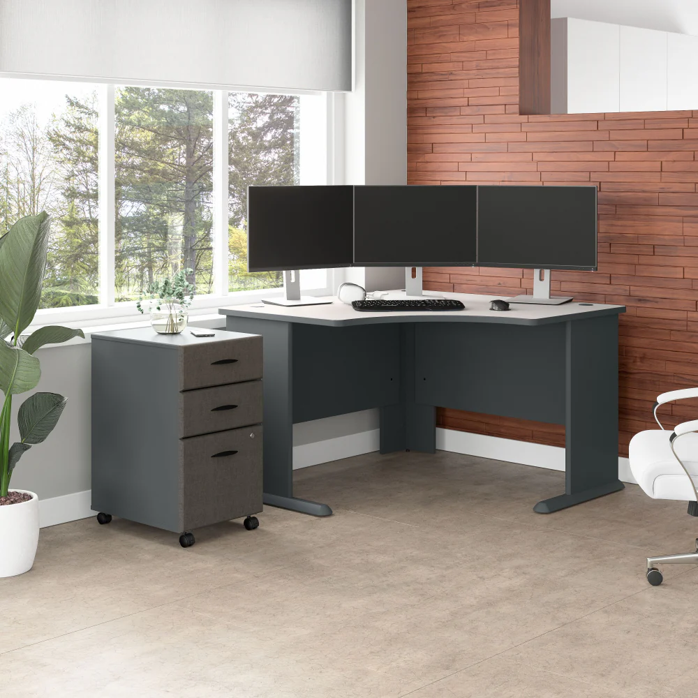 Series A 48W Corner Desk with Mobile File Cabinet - Image 8