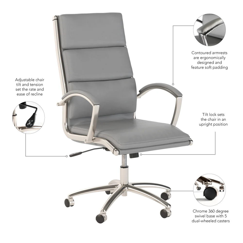 Modelo High Back Leather Executive Office Chair - Image 14