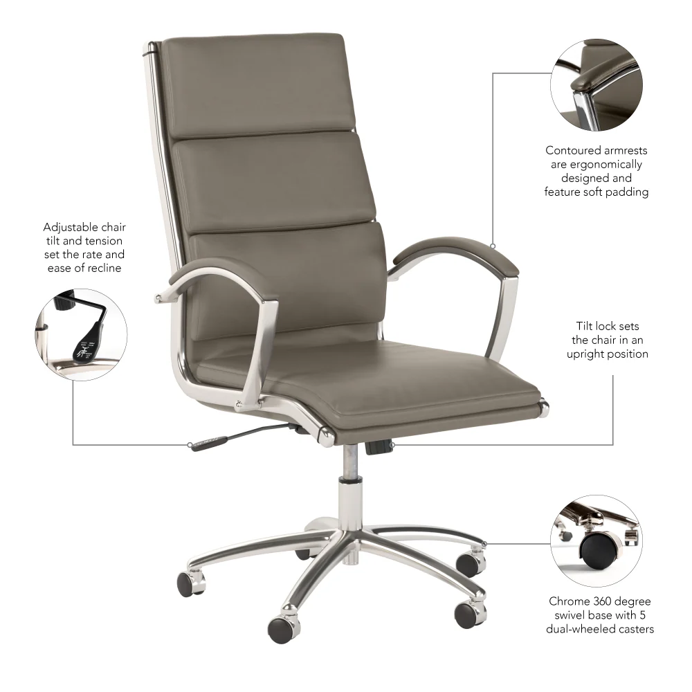 Modelo High Back Leather Executive Office Chair - Image 28