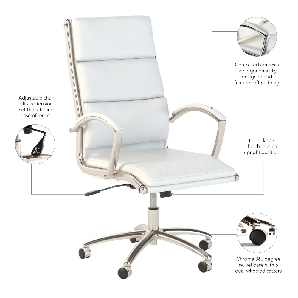 Modelo High Back Leather Executive Office Chair - Image 35