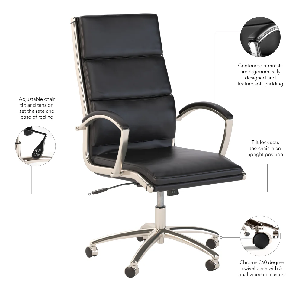 Modelo High Back Leather Executive Office Chair - Image 42