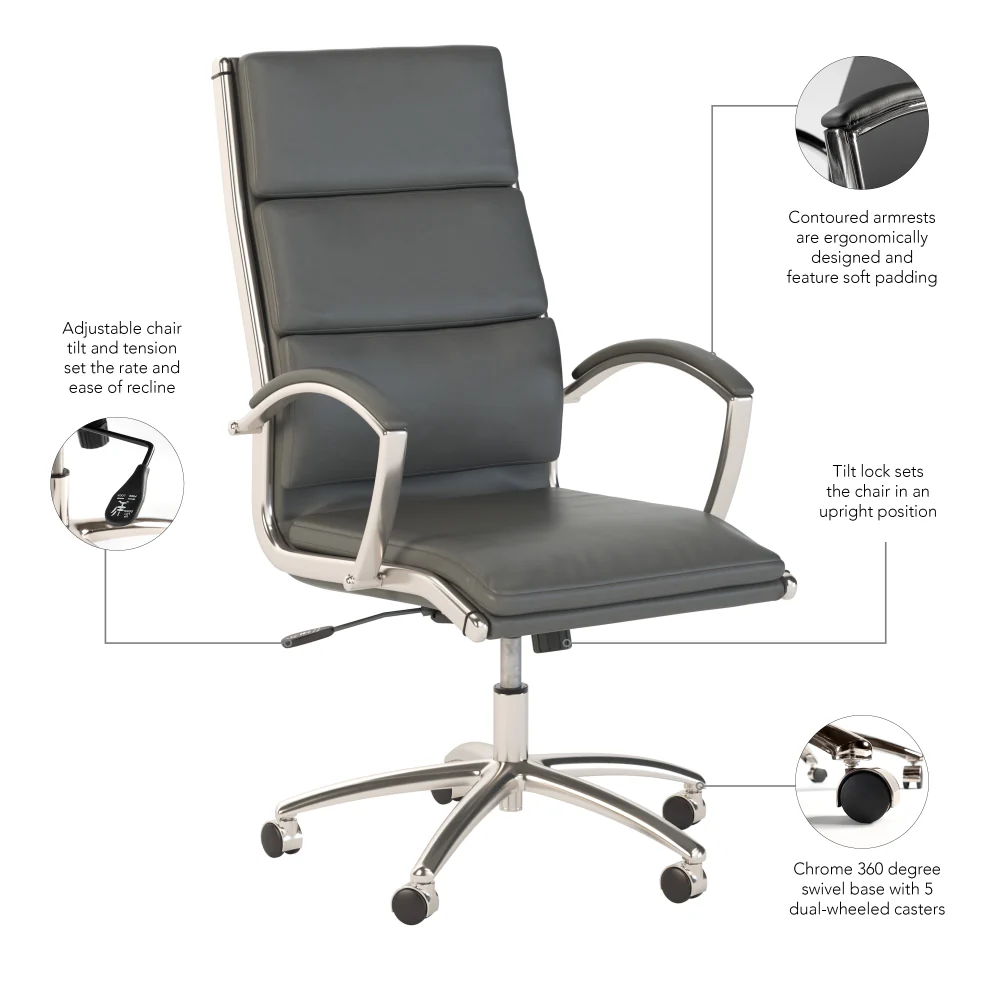 Modelo High Back Leather Executive Office Chair - Image 7