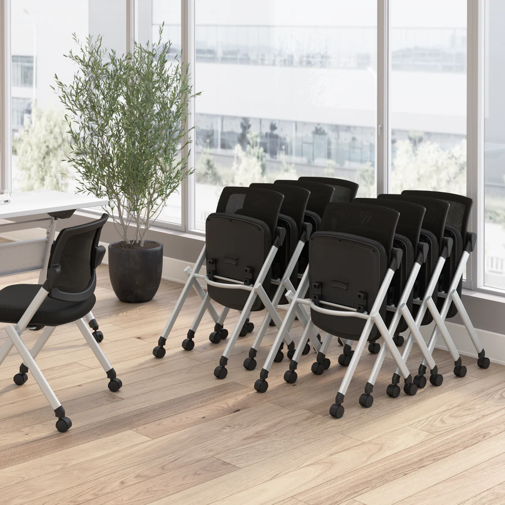 Envision Mesh Back Folding Chairs - Set of 2 - Image 4