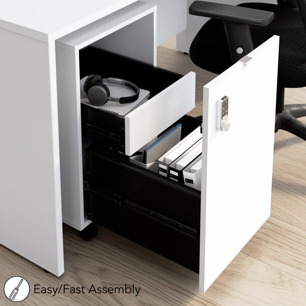 Assure Mobile File Cabinet with Drawers and Keypad Lock - Image 11