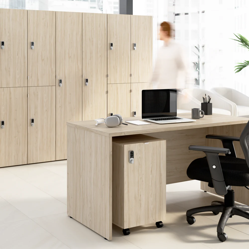 Assure Mobile File Cabinet with Drawers and Keypad Lock - Image 3