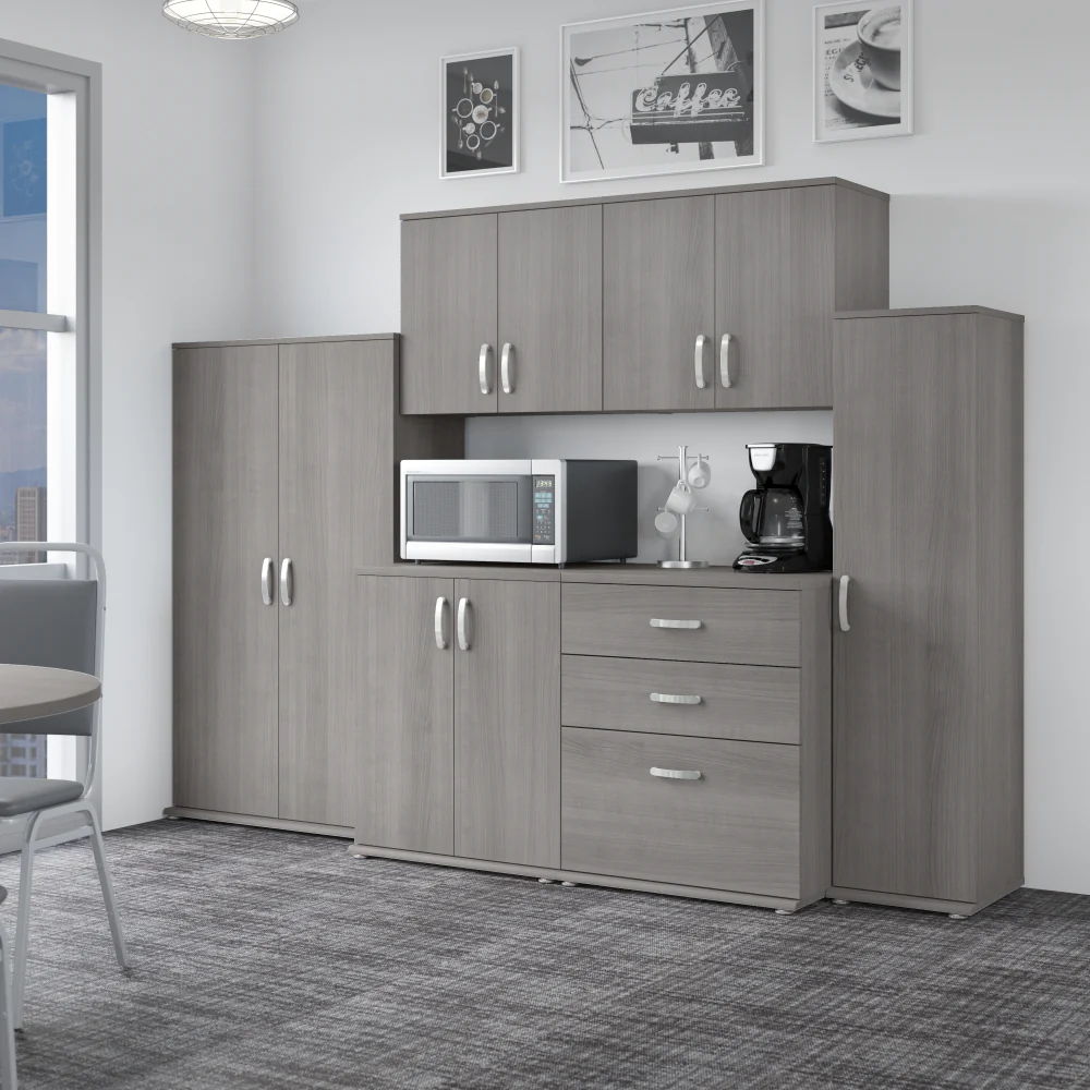 Universal 108W 6 Piece Modular Storage Set with Floor and Wall Cabinets - Image 14