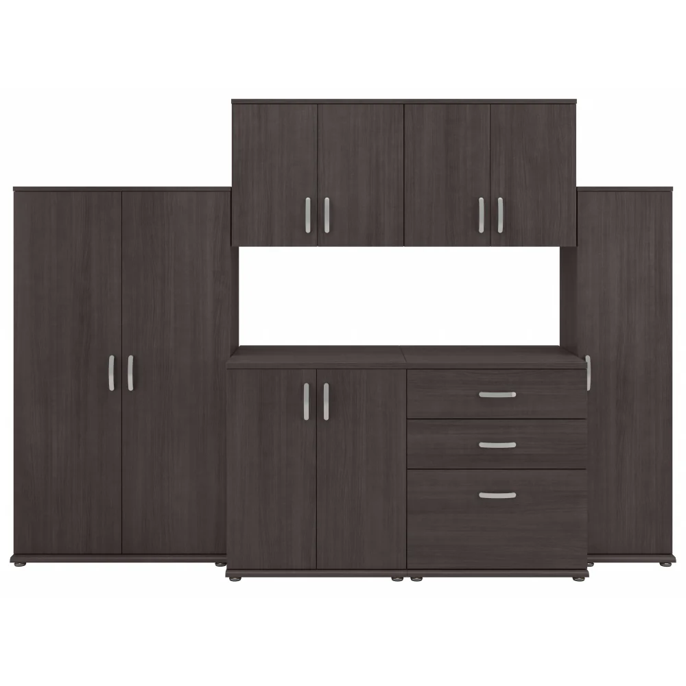 Universal 108W 6 Piece Modular Storage Set with Floor and Wall Cabinets - Image 7