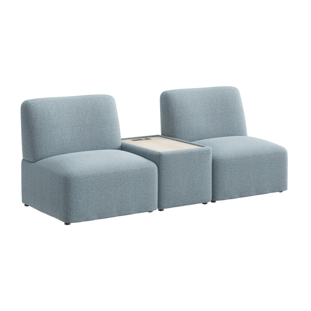 Assemble Modular 2 Seater Sectional with Charging Station - Image 15