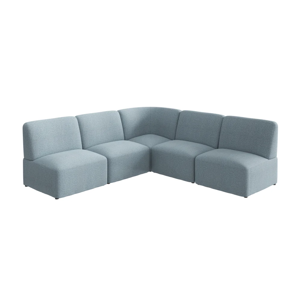 Assemble Modular 5 Seater L Shaped Sectional Lounge Sofa - Image 8
