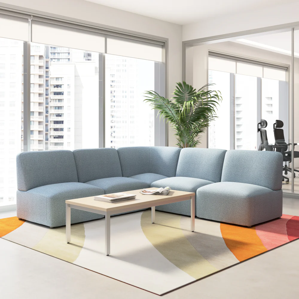Assemble Modular 5 Seater L Shaped Sectional Lounge Sofa - Image 9