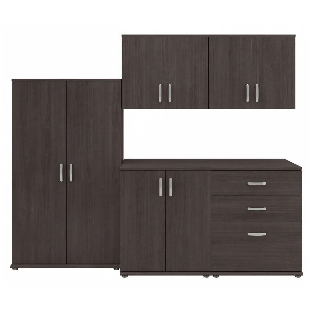 Universal 92W 5 Piece Modular Storage Set with Floor and Wall Cabinets - Image 13