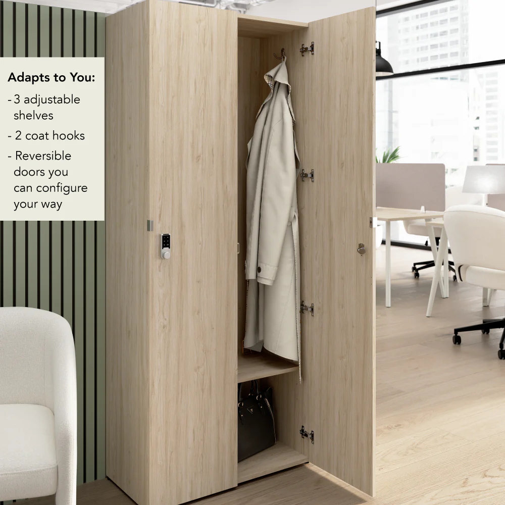 Assure Single Tier 2 Door Storage Locker with Keypad Locks - Image 11