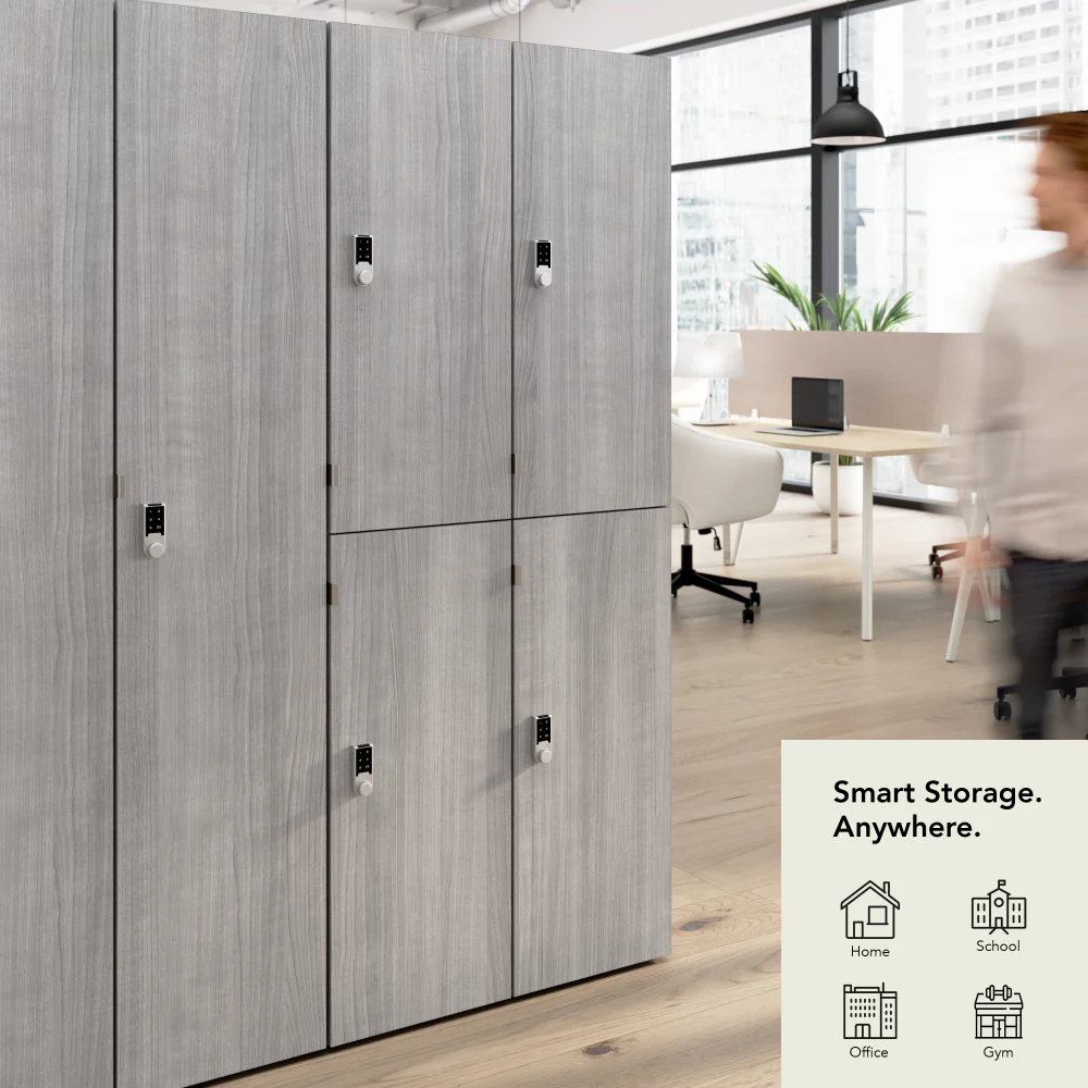 Assure Single Tier 2 Door Storage Locker with Keypad Locks - Image 3