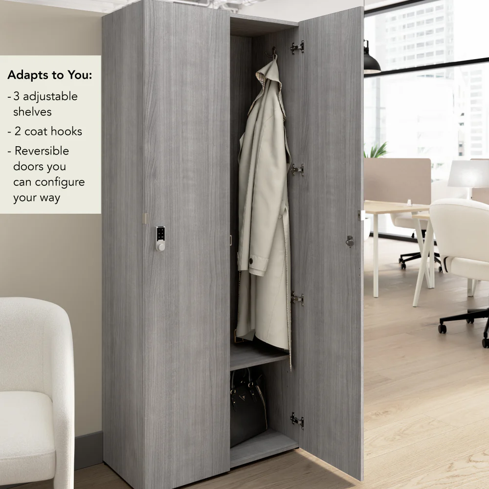 Assure Single Tier 2 Door Storage Locker with Keypad Locks - Image 5