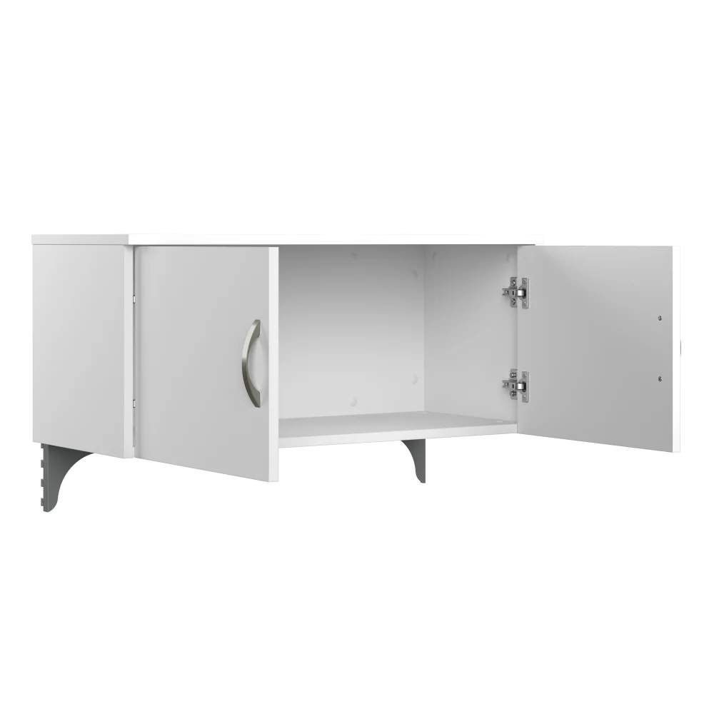 Office in an Hour Cubicle Storage with Cabinet, Drawers, Paper Tray, and Pencil Holder - Image 19