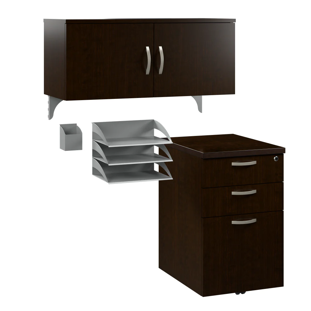 Office in an Hour Cubicle Storage with Cabinet, Drawers, Paper Tray, and Pencil Holder - Image 8