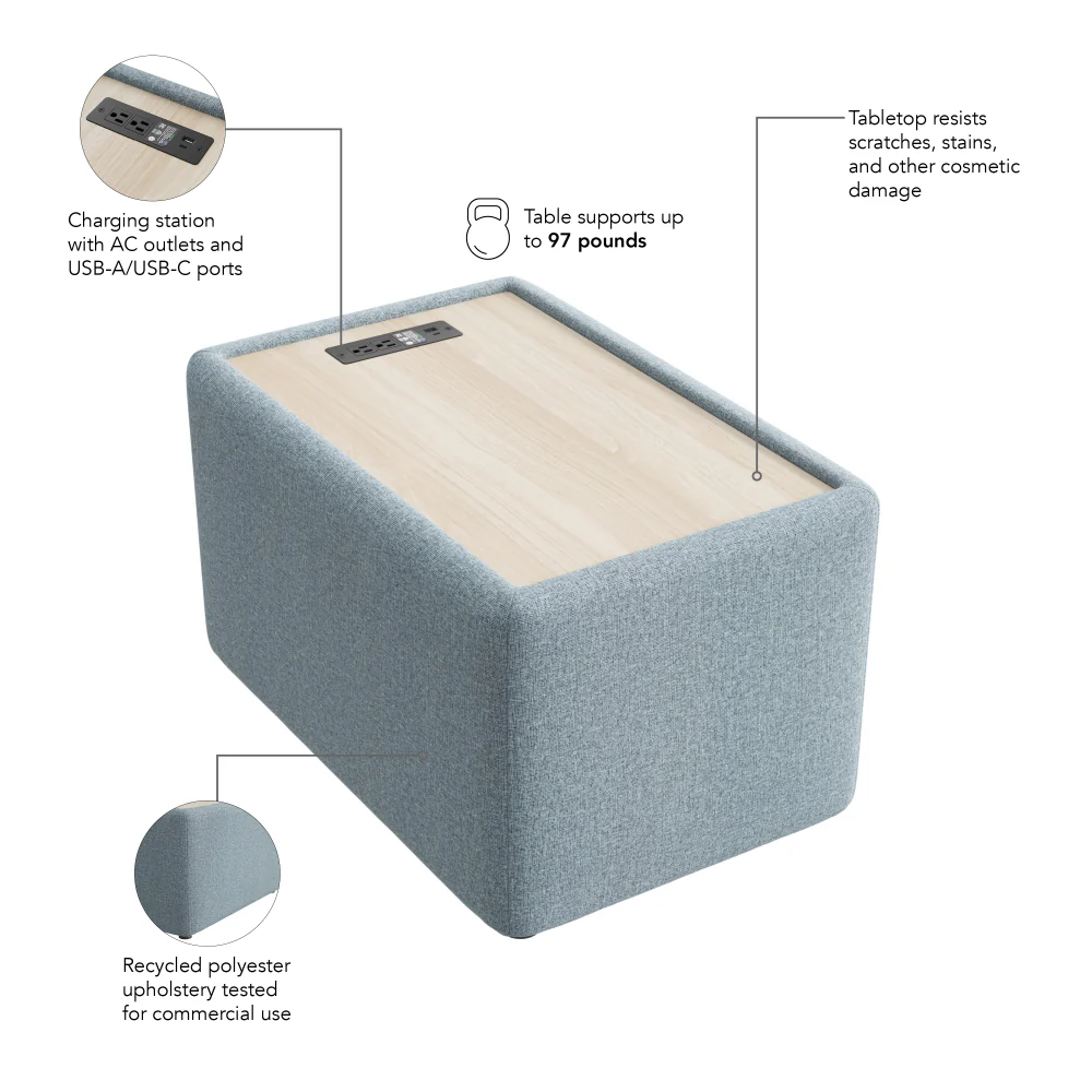 Assemble Modular Side Table with Charging Station - Image 14