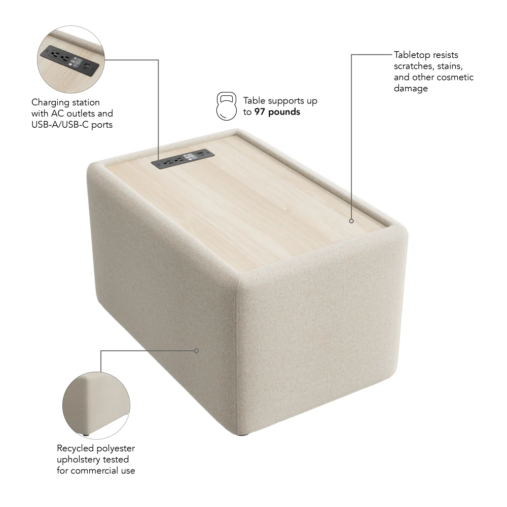 Assemble Modular Side Table with Charging Station - Image 21