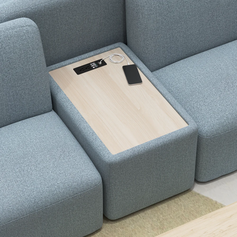 Assemble Modular Side Table with Charging Station - Image 9